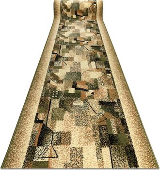 RugsX Rugsx - Alfombra De Pasillo Bcf Impresja Verde Aceituna 100 Cm Green 100x1000 Cm
