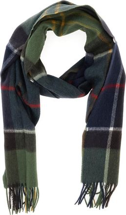 Barbour Mens Wool Scarf, Green Scarfs