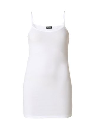 Base Level Longtop BASE LEVEL Yesterday, Damen, Gr. 36, weiss (wei&szlig;), Jersey, Obermaterial: 94% Baumwolle, 6% Elasthan, unifarben, figurbetont ca. Mitte Obersche