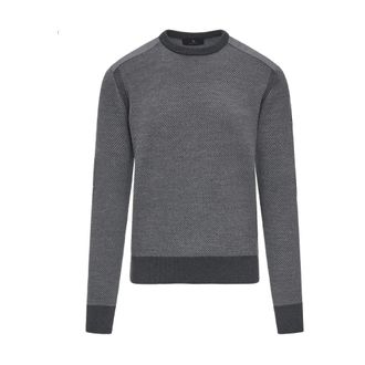 Belstaff Grey Crewneck Jumper - male - Belstaff - Round-neck Knitwear - Gray - 2XL - Knitwear