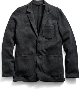 Billy Reid Heathered Knit Sport Coat in Charcoal Heather at Nordstrom, Size Xx-Large