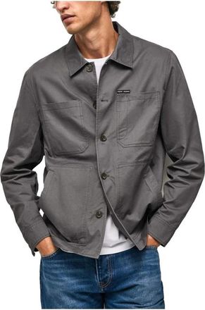 Pepe Jeans London Alledaagse t-Overhemd - Heren - Casual Overhemden - Grijs - S - Katoen - Overhemden