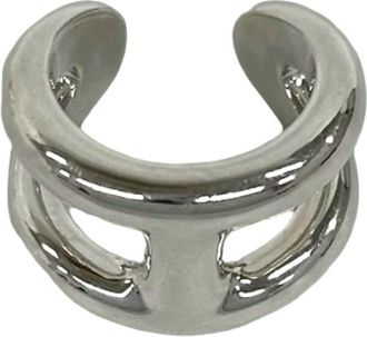 Herm&egrave;s Silver Silver 925 Band Ring (Pre-Owned)