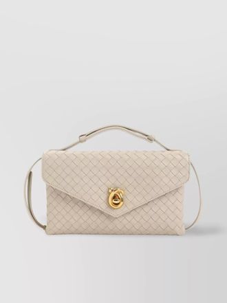 Bottega Veneta intrecciato leather knot lock shoulder bag
