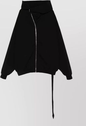 Rick Owens mountain hooded jacket high collar hem