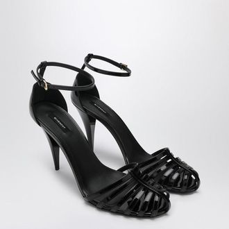 Givenchy Patent Leather Cage Heeled Sandals