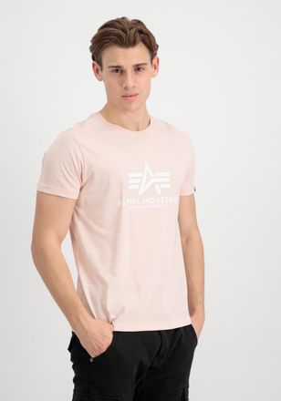Alpha Industries T-Shirt ALPHA INDUSTRIES Basic T-Shirt BL, Herren, Gr. XXS, orange (pale peach), Obermaterial: 100% Baumwolle, Shirts T-Shirt