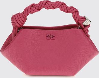Ganni Borsa Mini Bow Ganni in misto pelle riciclata a grana