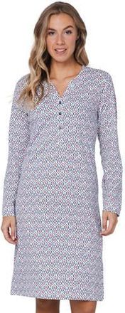 Pastunette nachthemd donkerblauw/wit/roze