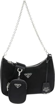 Prada Borsa a spalla vintage in nylon Pre-owned - - Pre-owned - Donna - Nero - ONE SIZE