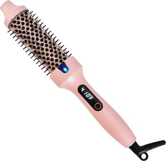 OEM Cepillo T&eacute;rmico Multifuncional De 38 Mm: Alisado, Rizos Suaves, Volumen, Dise&ntilde;o I&oacute;nico Antifrizz, 6 Ajustes De Temperatura, Doble Voltaje, Calentamien