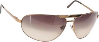 Ferragamo Pre-owned Accessories, female, Brown, Size: ONE SIZE Pre-owned Metal Sunglasses