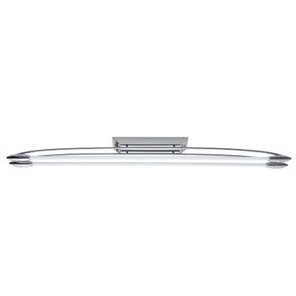 Loops Flush Ceiling Light - Chrome Plate & Opal Glass - 2 x 16W LED T5 - Bulb Included in Clear