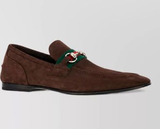 Gucci suede leather loafers