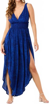 Tiare Hawaii Mauritius Jumpsuit In Marbled Azure