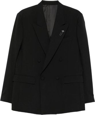 Lardini Double-breasted Peak-lapel Jacket