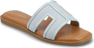 Journee Collection Women & apos;s Primah Medium and Wide Width Flat Sandals