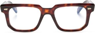 Cutler and Gross 1410 square-frame glasses - unisex - Acetate - 51 - Brown