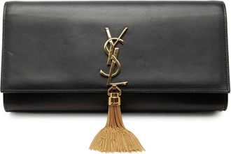 Saint Laurent Pre-owned Saint Laurent Smooth Calfskin Cassandre Tassel Clutch Ladies TO6HUWOGK39KAS23