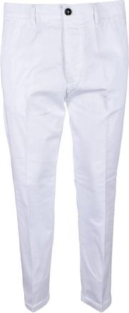 Truenyc White Stretch Cotton Pants