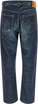 Junya Watanabe Cotton-Linen Blend Denim Jeans - Navy
