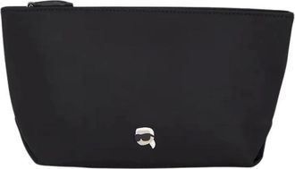 Karl Lagerfeld Ikon Toilettas - Dames - Tassen - Zwart - Maat: ONE Size Polyamide