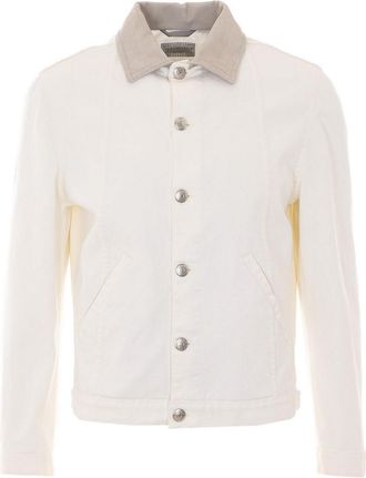Brunello Cucinelli White Denim Jacket