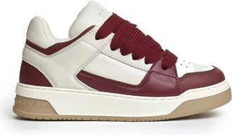 Hogan Bordeaux Sneakers met Plateauzool - Dames - Sneakers - Veelkleurig - 37 1/2 EU - Schoenen