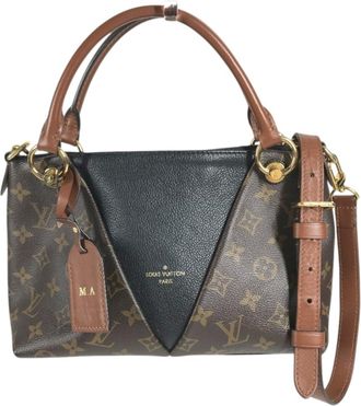 Louis Vuitton Brown Monogram Leather Handbag Shoulder Bag Tote Bag (Pre-Owned)