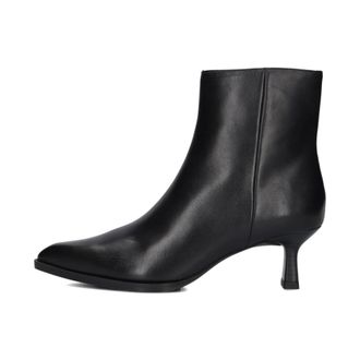 Unisa Schoenen, Dames, Zwart, 39 EU, Wol, Zwarte puntige enkellaarsjes