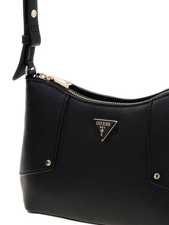 Guess Womens Shoulder Bag Black Polyurethane - Shoulder-Bags