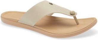 Olukai Hoopio Mele Flip Flop in Tapa /Warm Sand at Nordstrom, Size 10