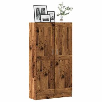 Berkfield Home Book Cabinet Old Wood 82.5x30.5x150 cm Engineered Wood in Brown