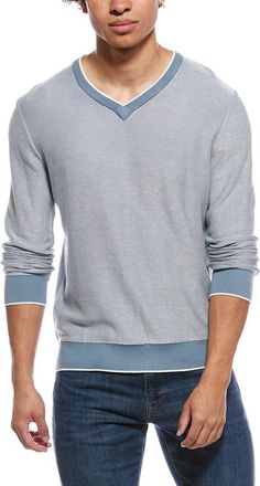 Raffi Links Stitch V-Neck Sweater