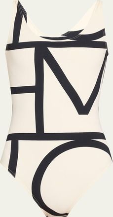 Toteme Monogram One-Piece Swimsuit