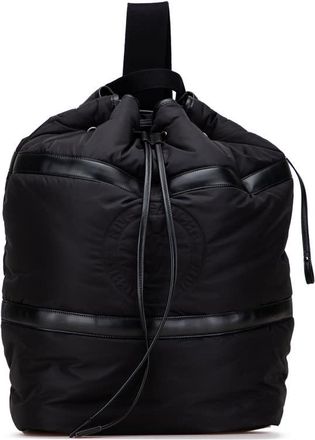 Saint Laurent Pre-owned Saint Laurent Nylon Rive Gauche Drawstring Backpack Unisex LND734682.0723