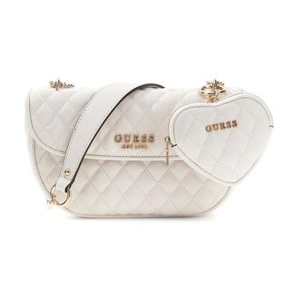 Guess Cross Body Bags, female, White, Size: ONE SIZE Atabey Convertible Xbody Flap