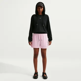 Nike Womens Nike Sportswear Chill Knit High-Waisted Lightweight Shorts in Pink | IQ0094-663