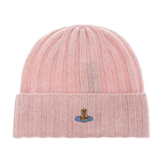 Vivienne Westwood Klassieke Kasjmier Muts - Dames - Hoeden - Roze - ONE Size - Kasjmier - Accessoires