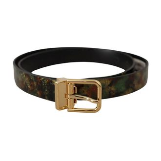 Dolce & Gabbana Heren, Accessoires, Groen, Maat: ONE Size Leer