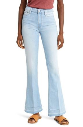 Paige Laurel Canyon High Waist Flare Leg Jeans in Camille Distressed at Nordstrom, Size 26