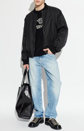 Versace Jeans With A vintage Effect, Mens, Blue