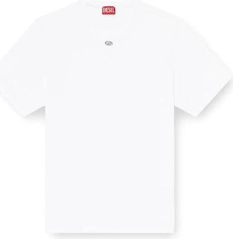 Diesel T-Madjust-Tr - Heren - T-shirts - Wit - XL - Katoen - Tops