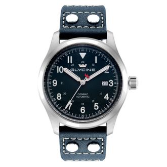 Glycine Combat Field Automatic Blue Dial Mens Watch GL0582
