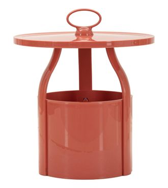 Mauro Ferretti Mesa contenedor peque&ntilde;a en pp rojo, &oslash; 44x43 cm