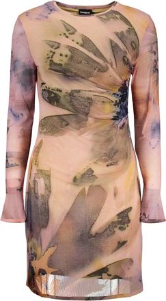 Desigual Vestido Corto Estampado - Dresses - Mujer - Rosa - XL