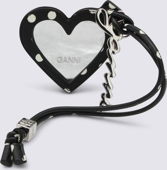 Ganni Keychains Blacks And Greys-Donna