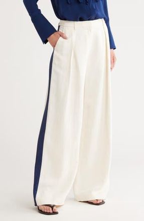 TWP Sullivan Wide Leg Pants in Bone /Indigo at Nordstrom Rack, Size 8