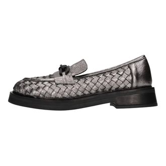 Pixy Mocasines de piel trenzada - Shoes - Mujer - Gris - 38 EU