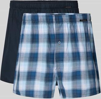 Schiesser Boxershorts aus Baumwolle im 2er-Pack in Marine, Gr&ouml;&szlig;e XXL